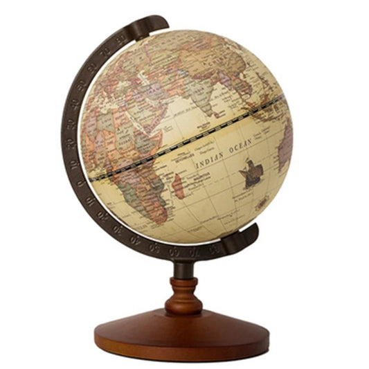 2021 New Vintage Wooden Globe Home Decoration School Education Supplies for student