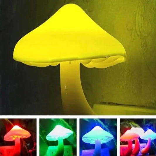 Room Lighting Mushroom LED Night Light Cabinet Intelligent Staircase Lighting Children Home Decor Night Lamp