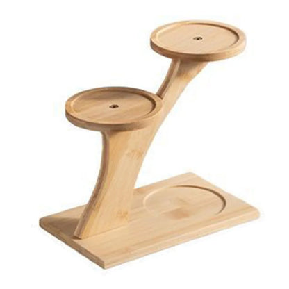 Bamboo Shelf Desktop Flower Rack Multi-layer Tree Branch shape Succulents Bonsai Organizer Home Decoration Flower Storage