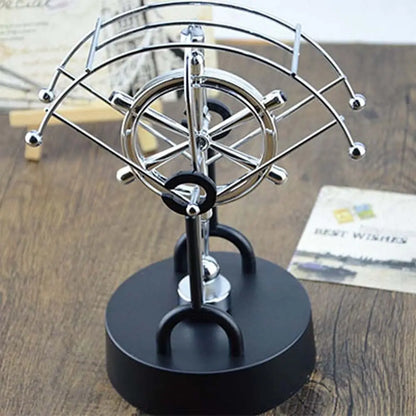 Motion Physical Pendulum Ball Figurine Home Decoration Revolving Gadget Steel Balance Ball Modern Art Educational