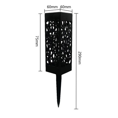 Outdoor Solar Lights Waterproof LED Hollow Pattern Garden Lamp Auto Sensor Pathway Lighting for Yard Patio Decoration