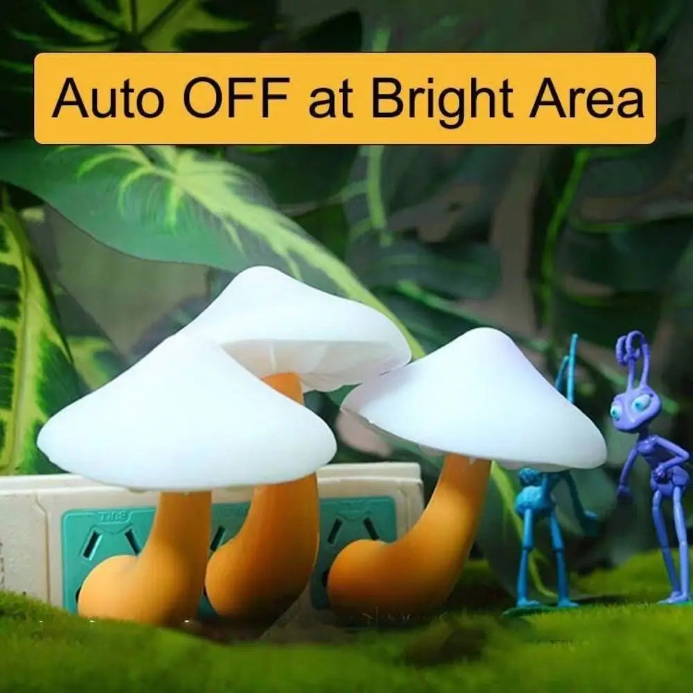 Room Lighting Mushroom LED Night Light Cabinet Intelligent Staircase Lighting Children Home Decor Night Lamp